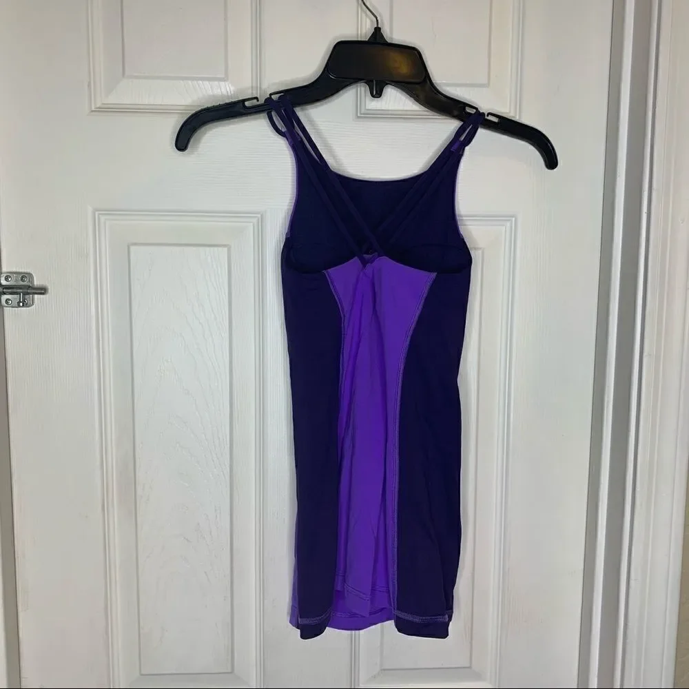 Lululemon high neck tank with cross back straps